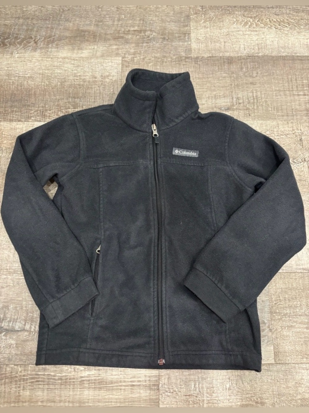Columbia Kids Black Full-Zip Fleece Jacket